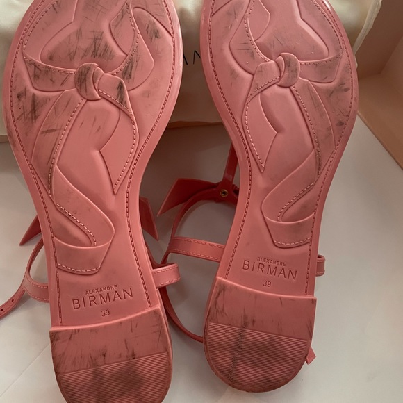 Authentic Alexandre Birman Pink Jelly Sandals 39 - Picture 4 of 5